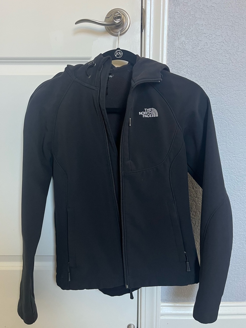 The North Face Black Softshell Hooded Jacket (RN# 61661)